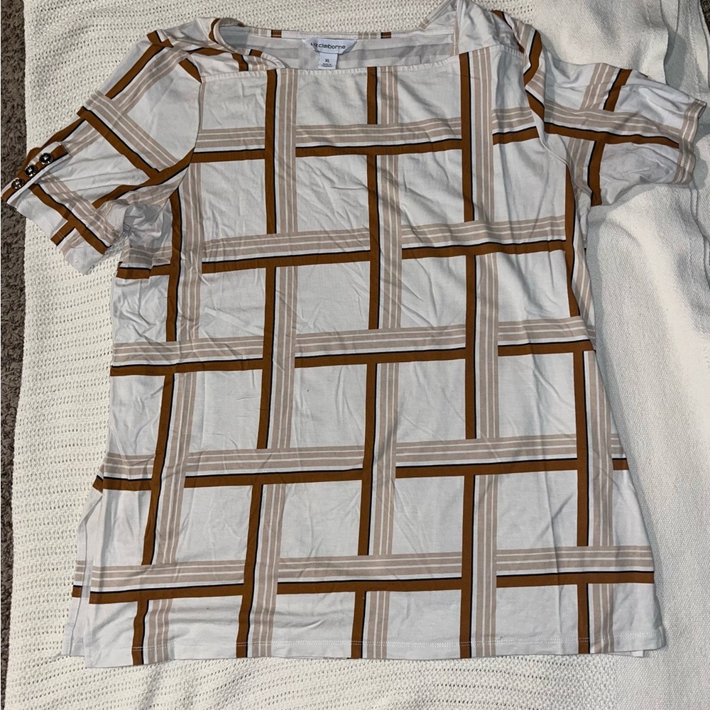 Liz Claiborne Checkered Shirt
